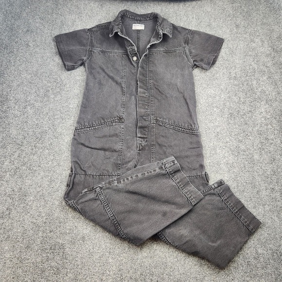 We The Free Pants - We The Free Coverall Jumpsuit Womens XS Black Short Sleeve Boho